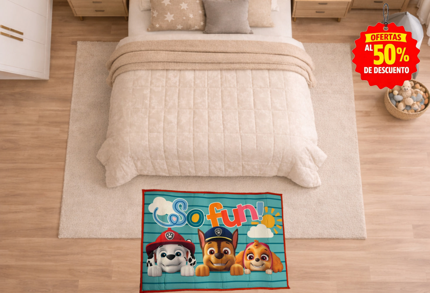 TAPETE Disney Paw Patrol Unisex Tapetes