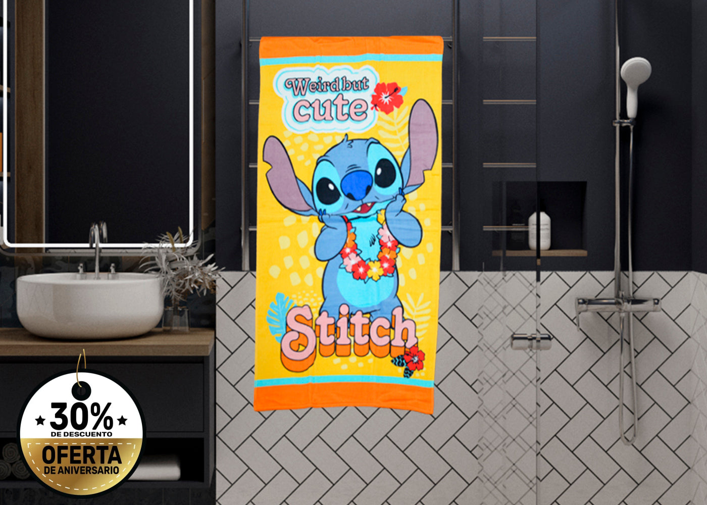 Toalla Colap Disney Stitch Weird TOALLA
