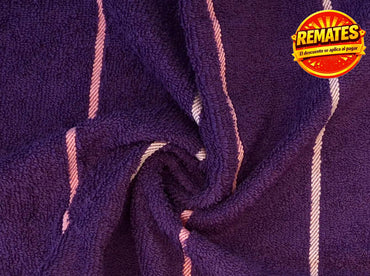 Toalla Medio Baño Arcoíris Morado Toallas