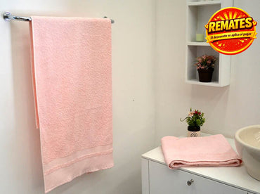 Toalla Medio Baño Exes Rosa Toallas
