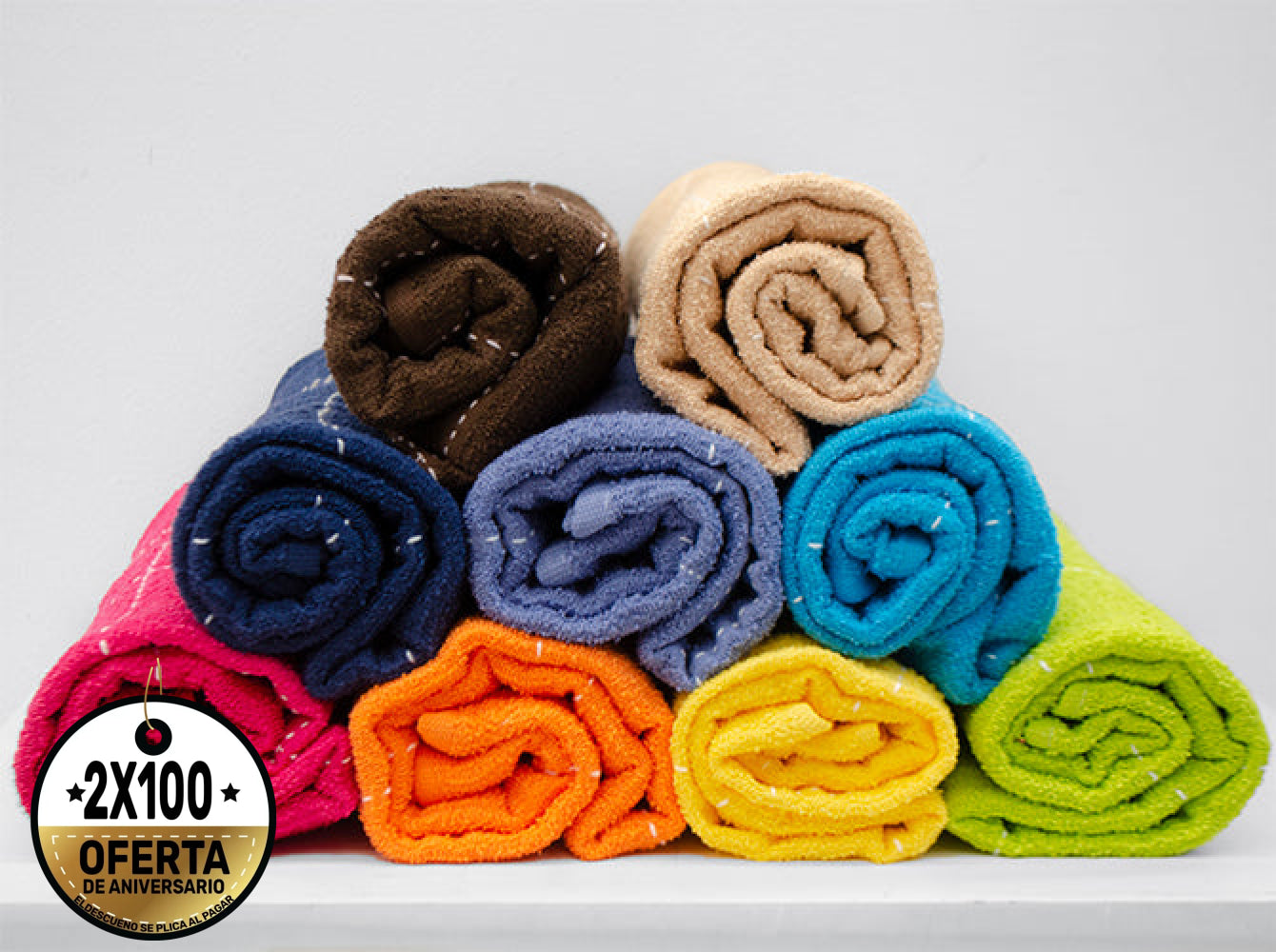 Toalla Medio Baño Leslie Amarillo Toallas