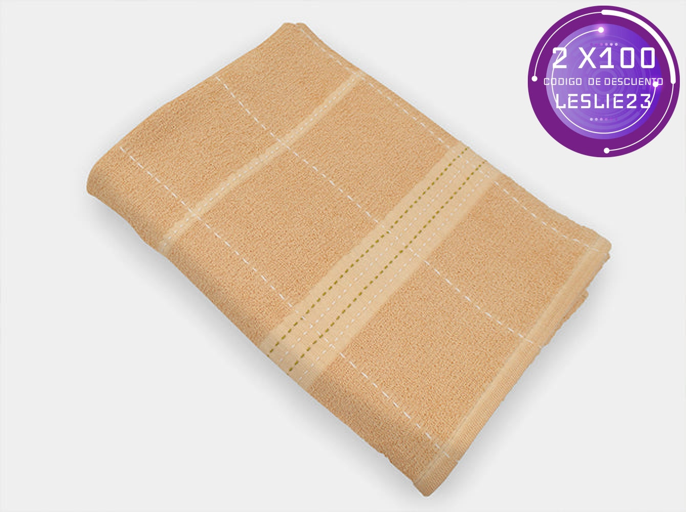 Toalla Medio Baño Leslie Beige Toallas