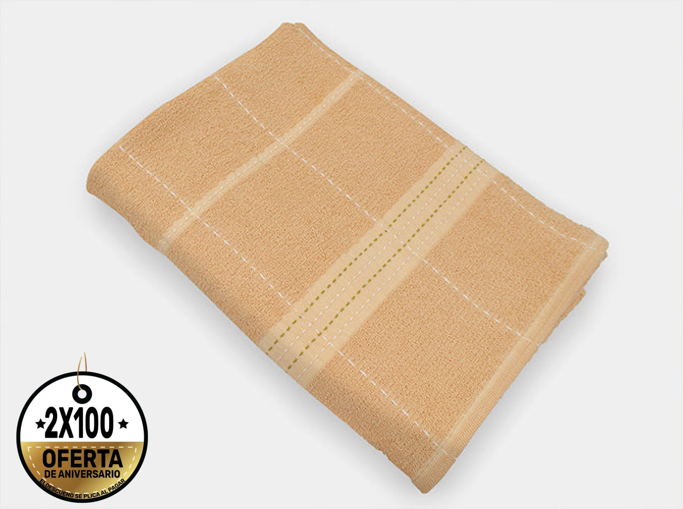 Toalla Medio Baño Leslie Beige Toallas
