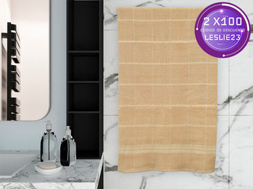 Toalla Medio Baño Leslie Beige Toallas