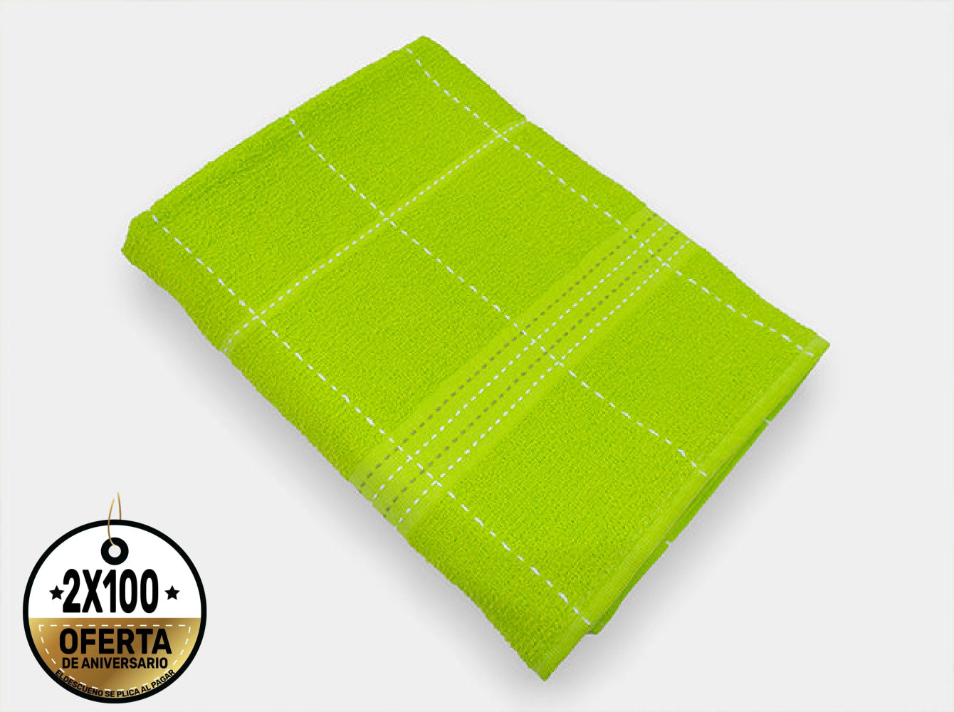 Toalla Medio Baño Leslie Verde Toallas
