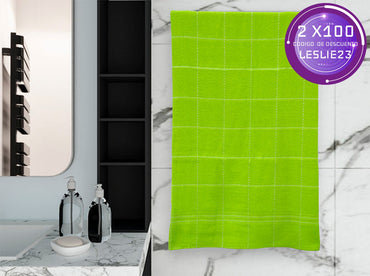 Toalla Medio Baño Leslie Verde Toallas