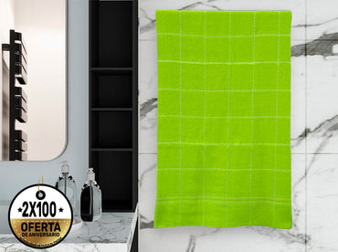 Toalla Medio Baño Leslie Verde Toallas