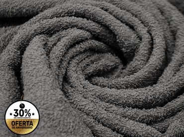 Toalla Pachona Baño Completo Gris Toallas
