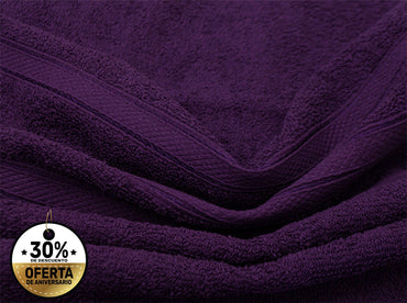 Toalla Pachona Baño Completo Morada Toallas