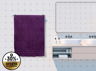 Toalla Pachona Baño Completo Morada Toallas