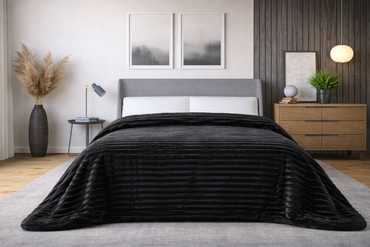 Cobertor Zanjas Matrimonial Black