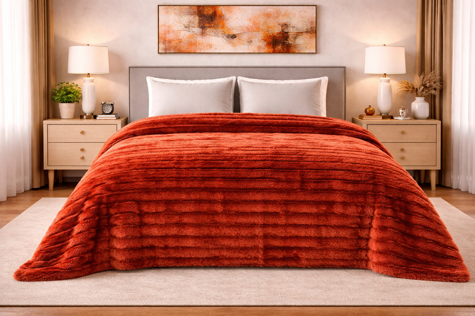 Cobertor Zanjas Matrimonial Wine