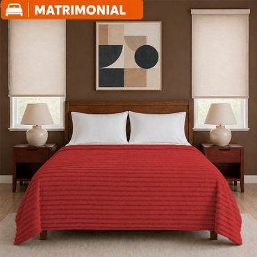 Cobertor Zanjas Matrimonial Wine