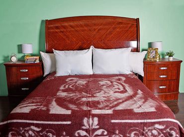 Cobertor Jacquard Matrimonial Tigre I Vino