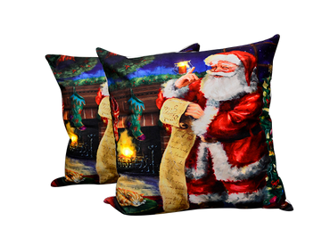 Cojín Con Luz Navideño Santa