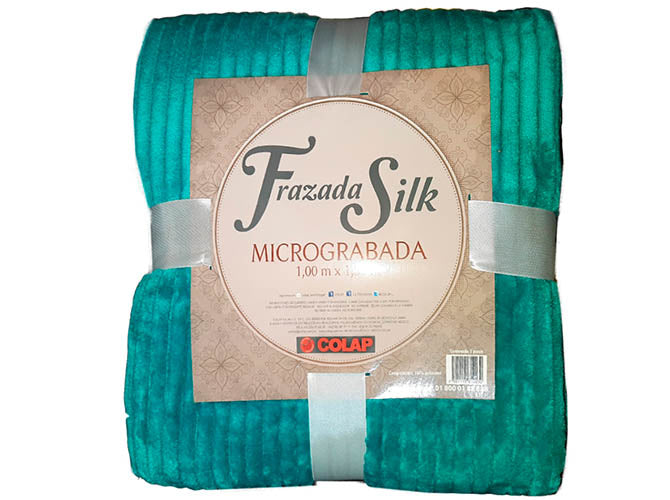 Frazada Silk Micrograbada Turquesa