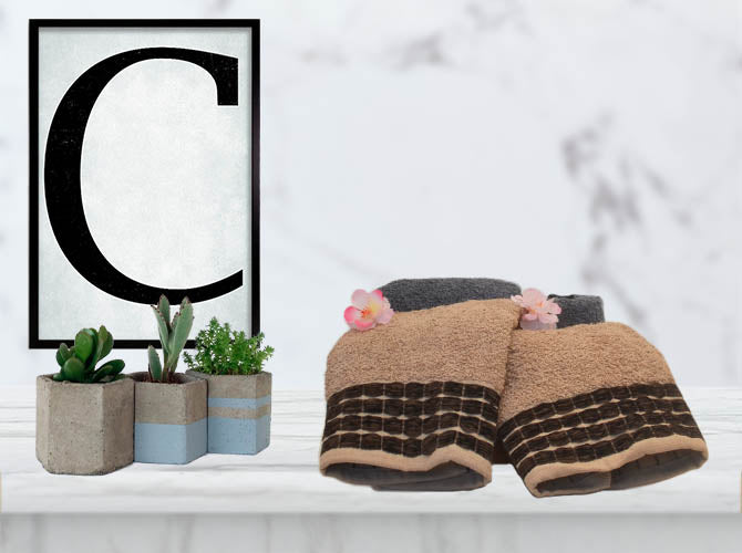 Toalla Chenille Manos Chocolate