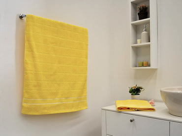 Toalla Medio Baño Domino Amarillo