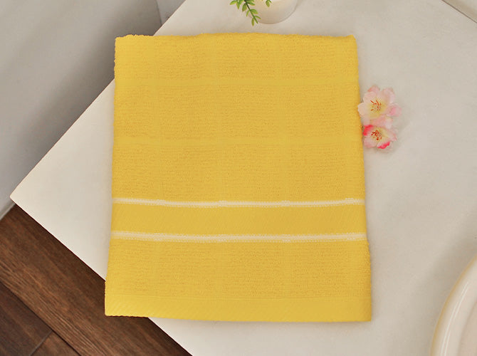 Toalla Medio Baño Domino Amarillo