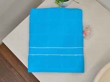Toalla Medio Baño Domino Azul Cielo
