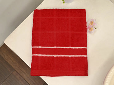 Toalla Medio Baño Domino Rojo