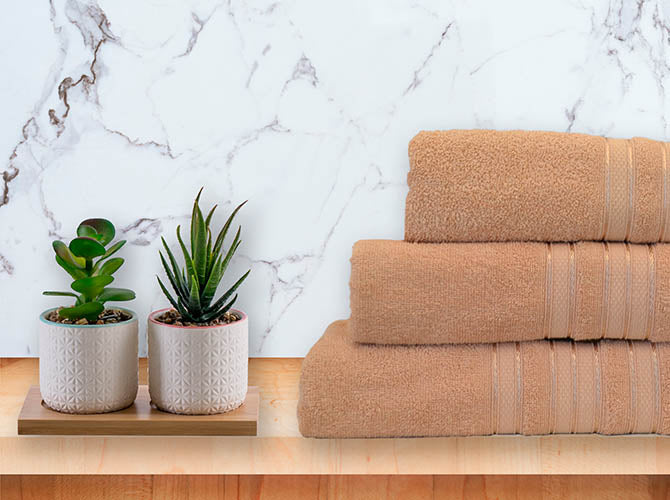 Toalla Pachona Medio Baño  Beige