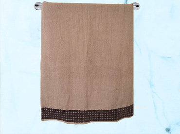 Toalla Chenille  Medio Baño Café